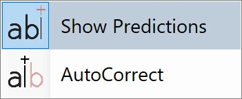 Predict dropdown menu