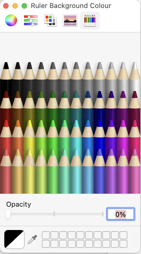 Sensory Ruler for Mac background colour picker option 5 β custom hex input