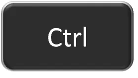 The Ctrl key on a Windows keyboard — used to trigger Writeable hover speech